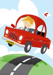 Passed Driving Test/ Good Luck Red A4.