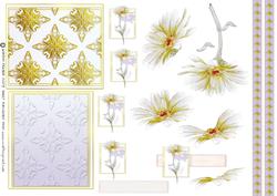 Calm Flower Decoupage Sheet.