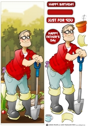Gardening/Allotment Dude Glasses Large Vertical DL