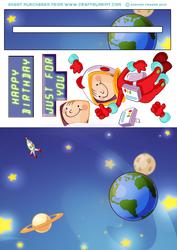 Space Kid (red) Penny Slider.
