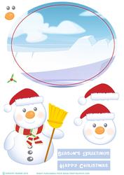 Tubby the Snowman Wobble Card.