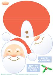 Santa's Coming Wobble Card.