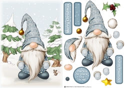 Alfred the Christmas Gnome Blue