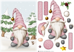 Alfred the Christmas Gnome Pink
