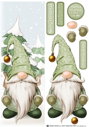 Alfred the Christmas Gnome Green Large DL