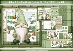 Alfred the Christmas Gnome 4 Sheet Mini Kit Green