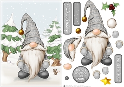 Alfred the Christmas Gnome Grey