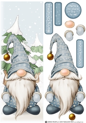 Alfred the Christmas Gnome Blue Large DL