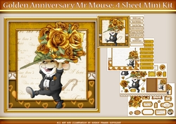 Mr Golden Anniversary Mouse 4 Sheet Mini Kit