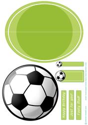 Football Black Wobble Card.