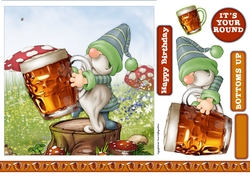 Beer Gnome 7x7 Quick Card