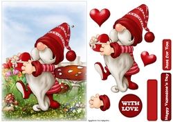 Valentines Day Gnome Choc Box