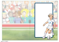 Womens Football Dudess White Strip Insert