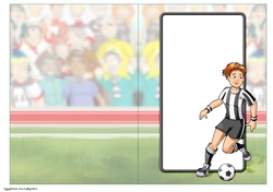 Womens Football Dudess Black and White Strip Insert