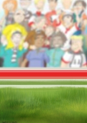 Sports Crowd Scene Background Red