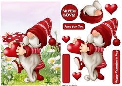 Valentines Day Gnome Heart