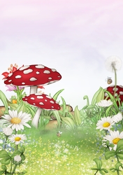 Mushroom Garden Scene 2