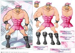 Wrestler Dude (pink).