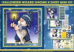 Halloween Wizard Gnome 4 Sheet Mini Kit