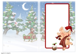 Pigs in Blankets Pip Christmas Insert
