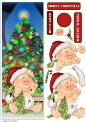 Pigs in Blankets Pod Christmas Large Vertical DL