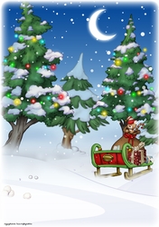 Christmas Forest Scene (Pip)