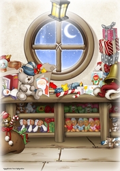 Santa Toy Room Scene