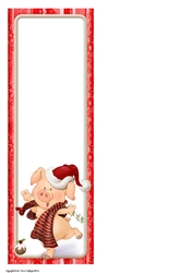 Pigs in Blankets Pip Christmas Large Vertical DL Insert