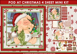 Pigs in Blankets Pod Christmas 4 Sheet Mini Kit