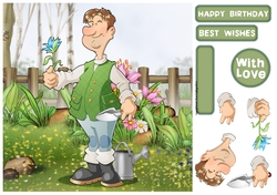 Gardening Dude 3 8x8 Quick Card