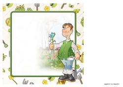 Gardening Dude 3 8x8 Quick Card Insert