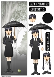Raven Goth Dudess Large Vertical DL