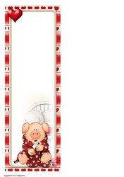 Pigs in Blankets Tootsie Valentine Large Vertical DL Insert