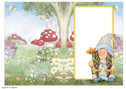Mrs Gnome Summer (Blue) Insert