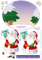 Santa Dude Wobble Card.