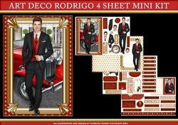 Art Deco Rodrigo 4 Sheet Mini Kit (Red)