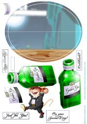 Gin Mouse! Wobble Card.