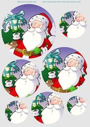 Santa Dude Circle Pyramid.