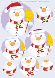 Tubby the Snowman Circle Pyramid.