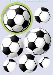 Football Black Circle Pyramid.