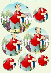 Gardening Dude Circle Pyramid.