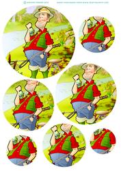 Fishing Dude Circle Pyramid.