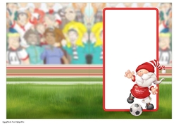 Football Gnome Red and White Insert