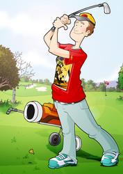 Golfer Dude Ii A4.