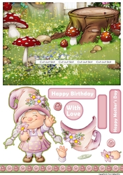 Maisie the Gnome Slider Card