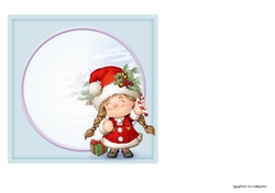 Maisie the Christmas Gnome 7x7 Quick Card Insert
