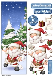 Santa Gnome 4 Large Vertical DL