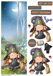 Maisie the Halloween Witch Vertical DL
