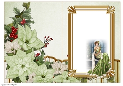 Art Deco Lady Christmas Lola Green Insert