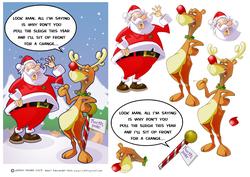 Cheeky Rudolf.
